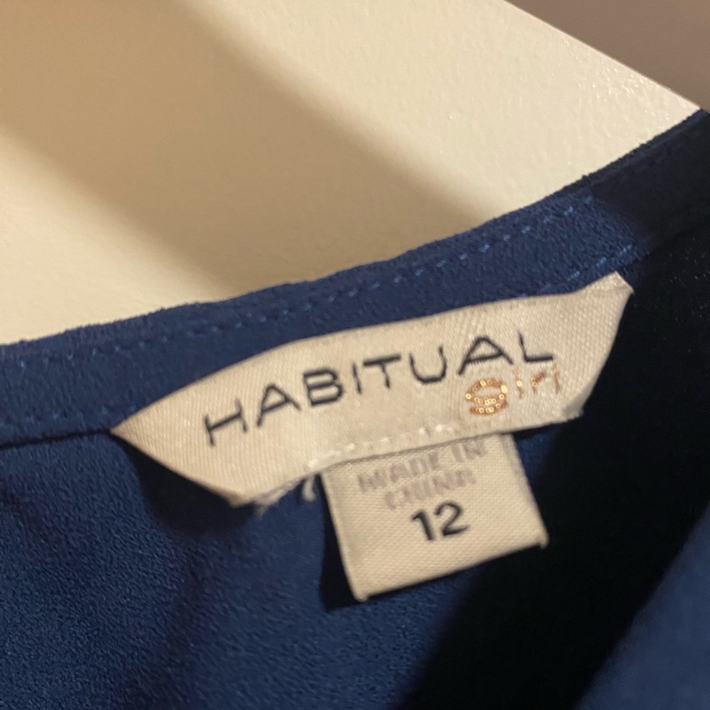 Habitual Navy Ruffle Mini Dress - Picture 5 of 7